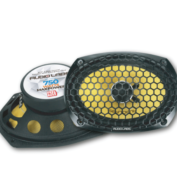 BOCINAS COAXIALES DE 2 VÍAS DE 6X9" CON CONO DE FIBRA DE VIDRIO - ADL-F69SQ